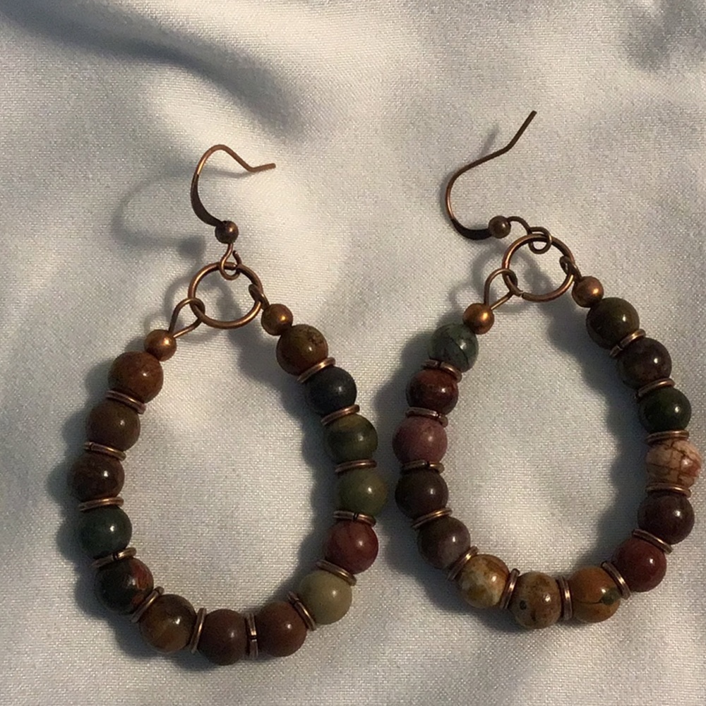 Elegant Multicolor Beaded Earrings